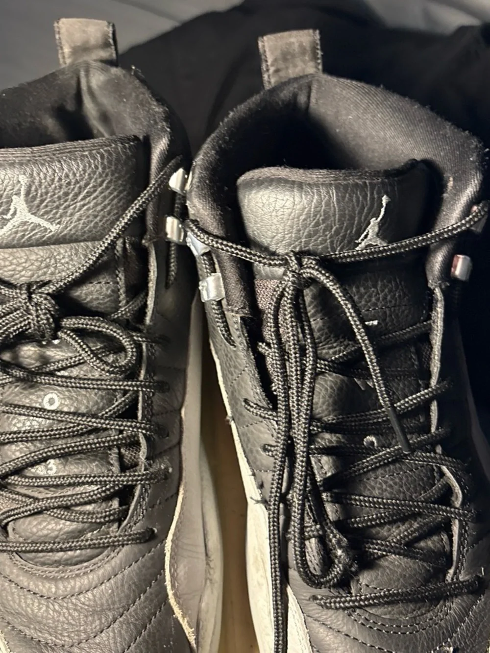 Jordan Black and White Men's High-Top Sneakers